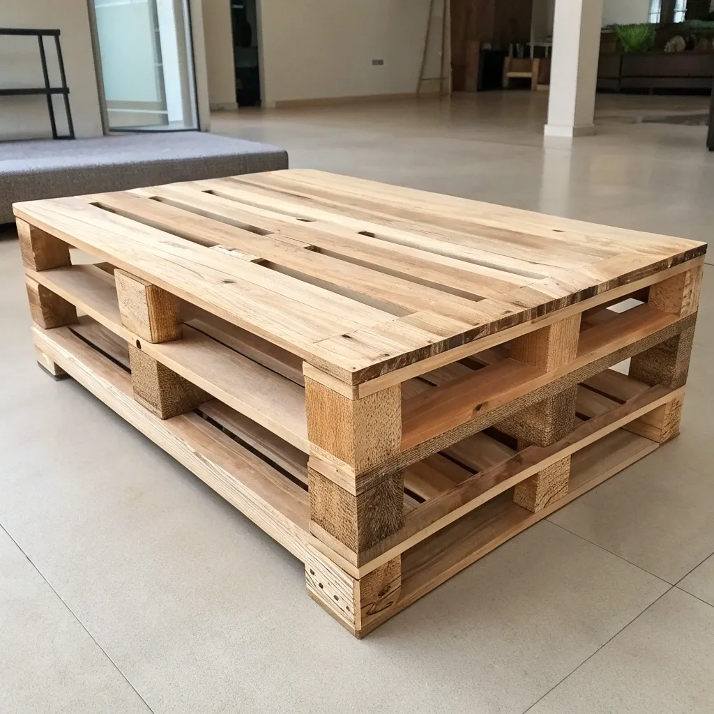Modern pallet coffee table